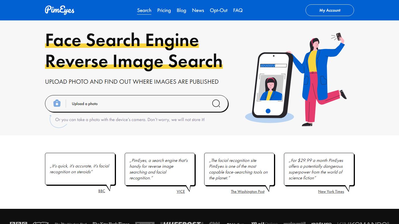 PimEyes: Face Recognition Search Engine and Reverse Image Search